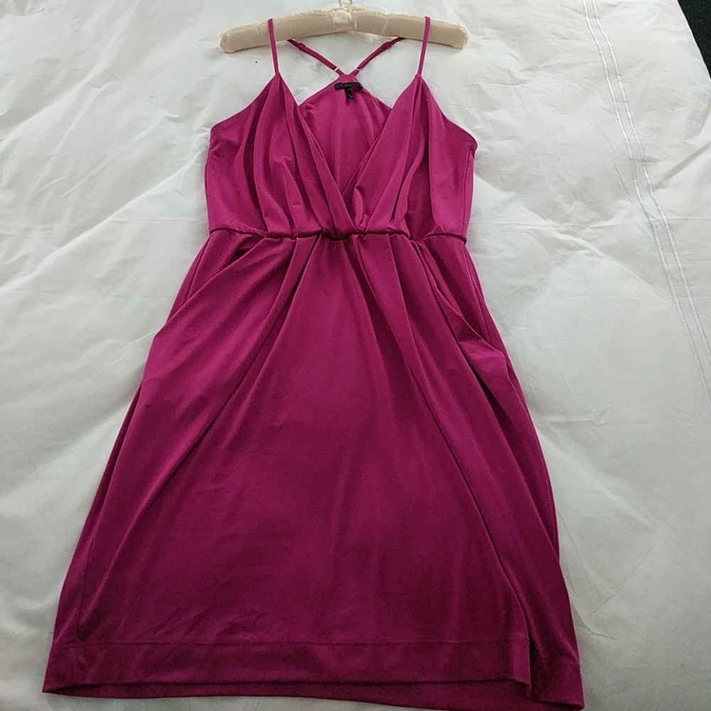 Bobi Black Raspberry Color Dress - Picture 2 of 4